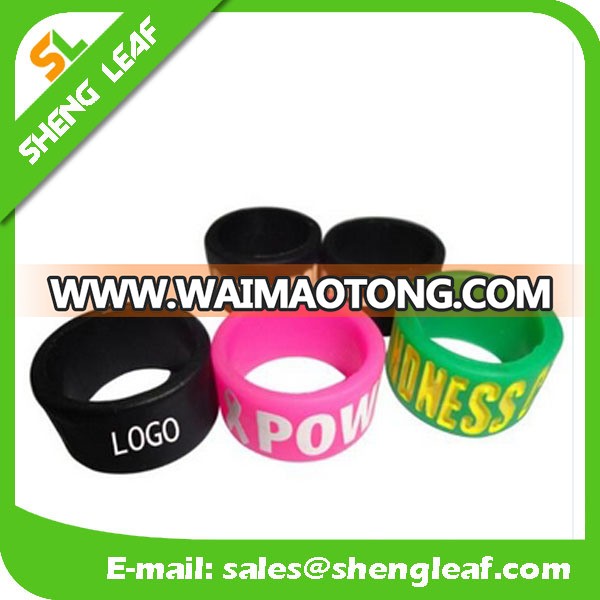 Personalized Fashion Advertising Colorful Silicone Finger Rings (SLF-SR019)