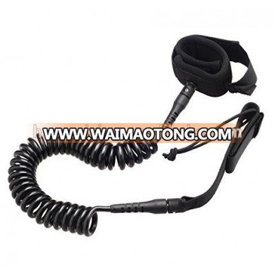 wholesale oem surf coiled leash for sup boards