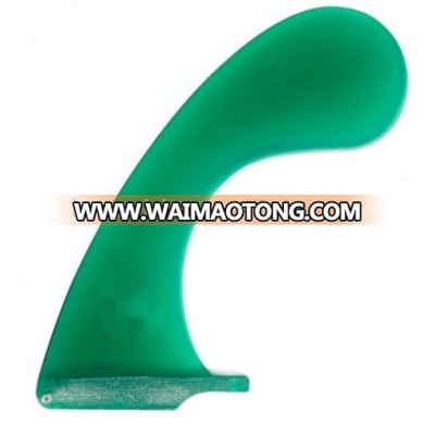 Green fcs longboard fins fiberglass for surfboard