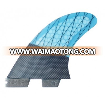 fiberglass carbon fiber surfboard fins with fcs base