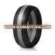 Mens Thin line stripes Silicone Wedding Band